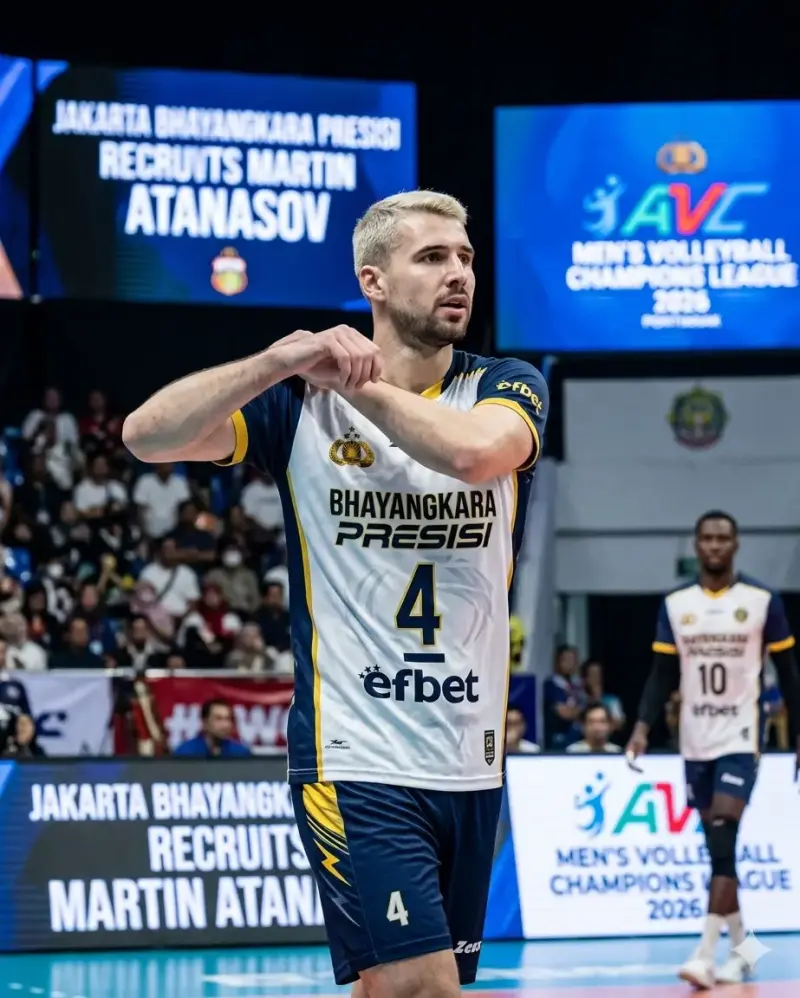 Pemain Voli Internasional Martin Atanasov Bergabung dengan Jakarta Bhayangkara Presisi