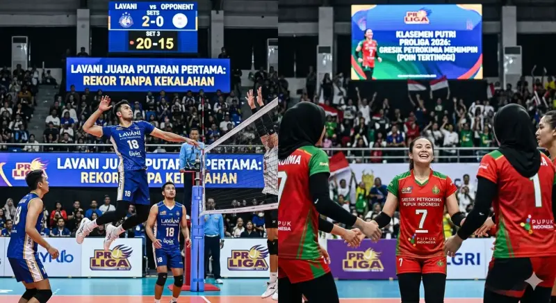 LavAni dan Gresik Petrokimia Memimpin Klasemen Proliga 2026