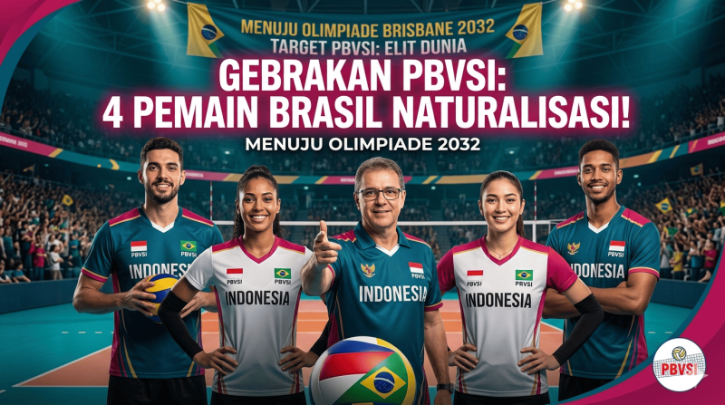 Gebrakan PBVSI: Rekrut 4 Pemain Brasil Biar Bisa Tembus Olimpiade 2032