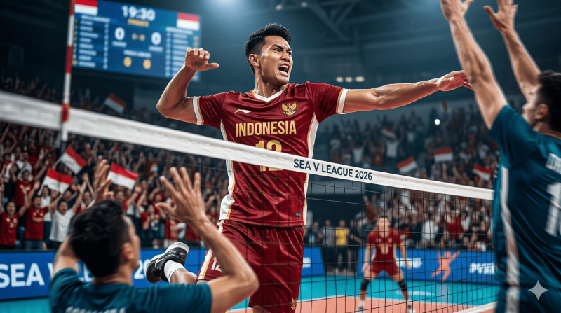 Partisipasi timnas voli putra Indonesia dalam SEA V League 2026