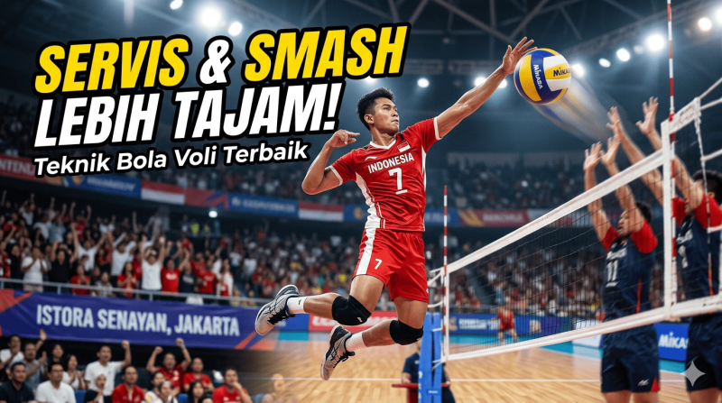Teknik-Teknik Bola Voli yang Bikin Servis & Smash-mu Lebih Tajam