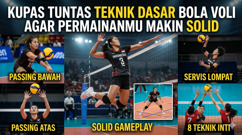 Kupas Tuntas Teknik Dasar Bola Voli agar Permainanmu Makin Solid
