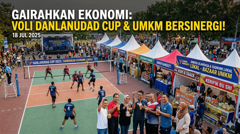 Gairahkan Ekonomi Lokal, Turnamen Voli Ini Sekaligus Angkat UMKM