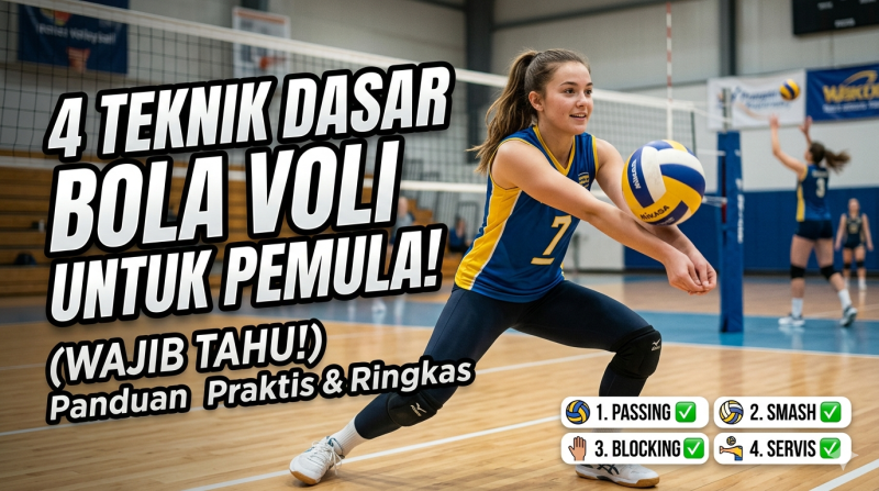Baru Mulai Main Voli? Ini 4 Teknik Dasar yang Harus Kamu Kuasai Dulu!
