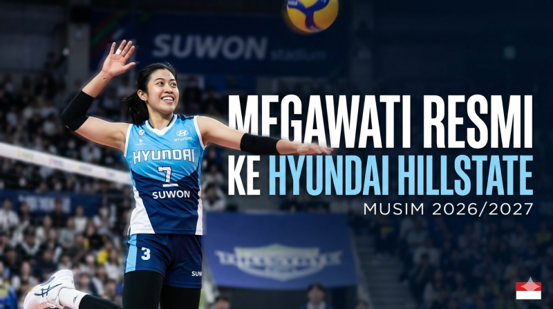 Megawati Hangestri Resmi Bergabung dengan Hyundai Hillstate untuk Musim 2026/2027